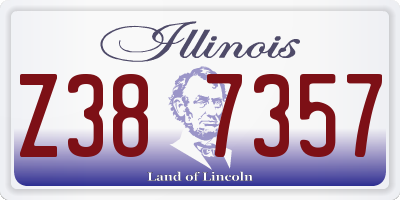 IL license plate Z387357
