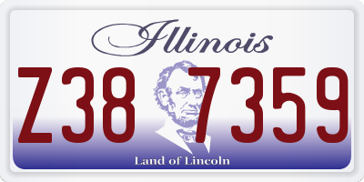 IL license plate Z387359