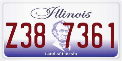 IL license plate Z387361