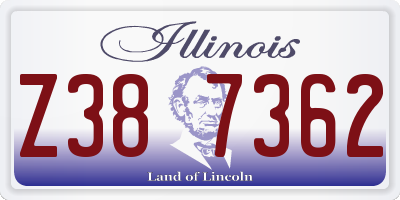 IL license plate Z387362