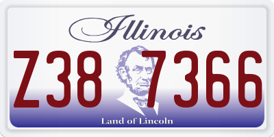 IL license plate Z387366