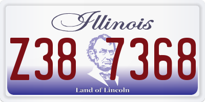 IL license plate Z387368