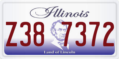 IL license plate Z387372