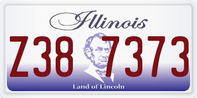 IL license plate Z387373