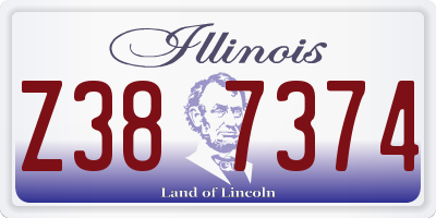 IL license plate Z387374