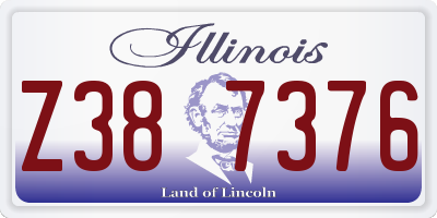 IL license plate Z387376