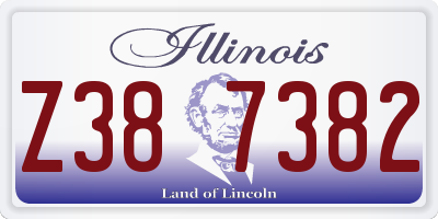 IL license plate Z387382