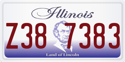 IL license plate Z387383