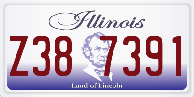 IL license plate Z387391
