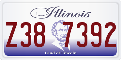 IL license plate Z387392