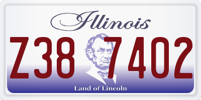 IL license plate Z387402