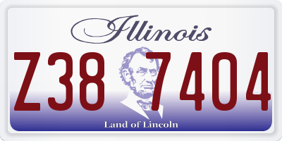 IL license plate Z387404