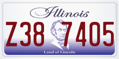 IL license plate Z387405