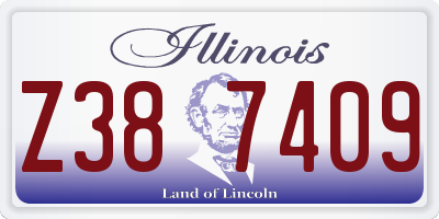 IL license plate Z387409