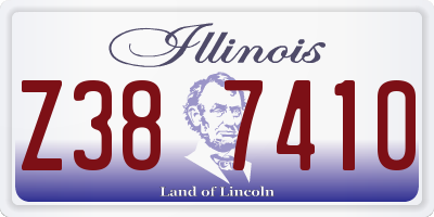 IL license plate Z387410