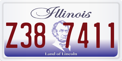 IL license plate Z387411