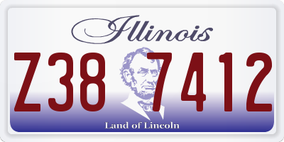 IL license plate Z387412