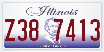 IL license plate Z387413