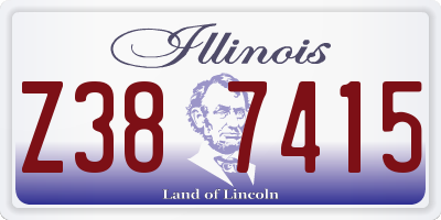 IL license plate Z387415