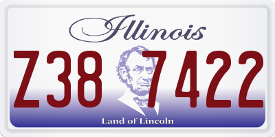 IL license plate Z387422