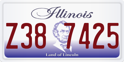 IL license plate Z387425