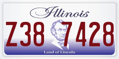 IL license plate Z387428