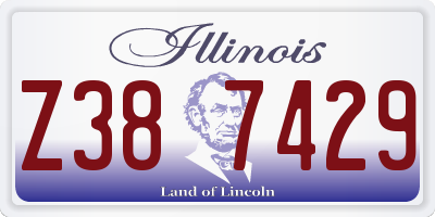IL license plate Z387429