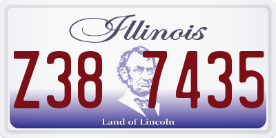 IL license plate Z387435