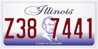 IL license plate Z387441