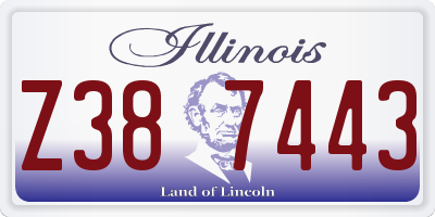 IL license plate Z387443
