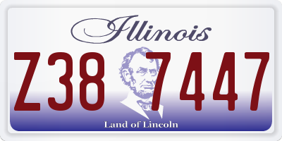 IL license plate Z387447