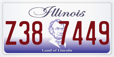 IL license plate Z387449