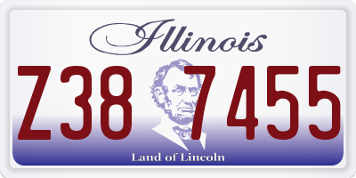 IL license plate Z387455