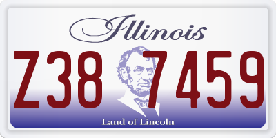 IL license plate Z387459