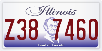 IL license plate Z387460