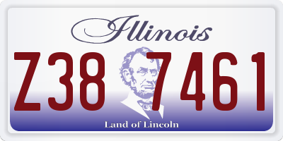 IL license plate Z387461