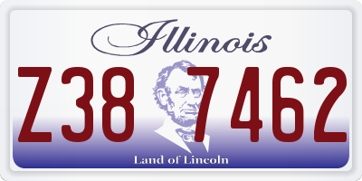 IL license plate Z387462