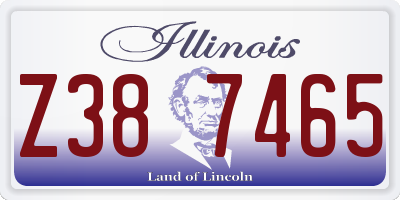 IL license plate Z387465