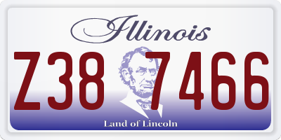 IL license plate Z387466