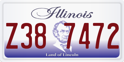 IL license plate Z387472