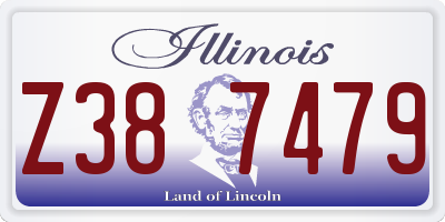 IL license plate Z387479