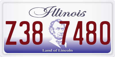 IL license plate Z387480