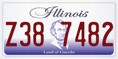 IL license plate Z387482