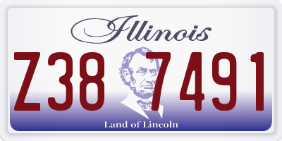 IL license plate Z387491