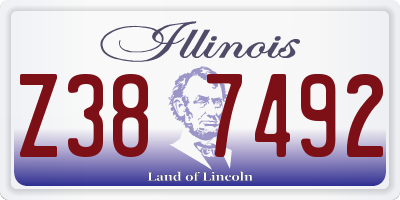 IL license plate Z387492