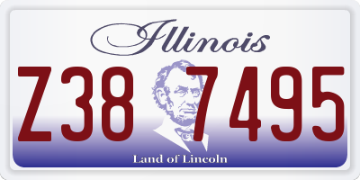 IL license plate Z387495
