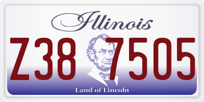 IL license plate Z387505