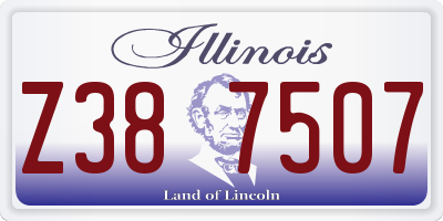 IL license plate Z387507