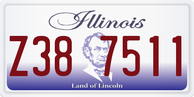 IL license plate Z387511