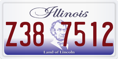 IL license plate Z387512